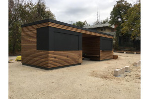 TR-THW-10&10 - Büfé pavilon esőbeállóval