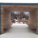 TR-THW-10&10 - Büfé pavilon esőbeállóval TR-THW-10&10 - Büfé pavilon esőbeállóval