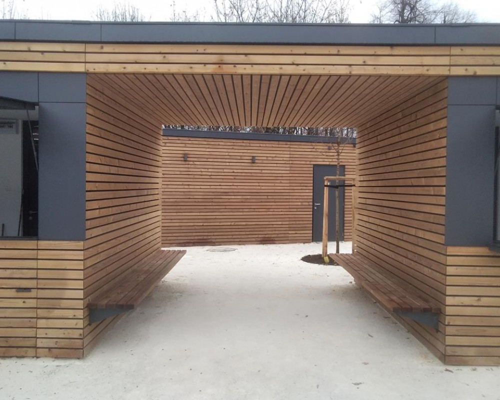 TR-THW-10&10 - Büfé pavilon esőbeállóval TR-THW-10&10 - Büfé pavilon esőbeállóval